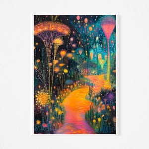 Whimsical Healing: Art for Mental Wellness | Therapy Decor | Self-Care Poster | Calming Colorful Wall Art