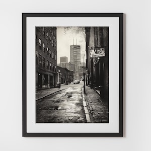 Vintage Boston Cityscape Wall Art - Classic Massachusetts Architecture Print (Digital Download) | Retro Urban Decor