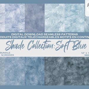 Pacchetto di carta digitale con motivo senza cuciture in azzurro indaco blu navy, carta stampabile per album, sfondo, tessuto, motivo ripetuto