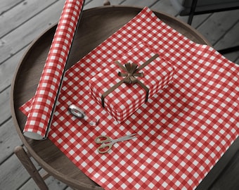 Klassisches Geschenkpapier Rot Gestreift Weihnachtsgeschenkpapier Geschenkverpackung Traditionelles Geschenkpapier Elegante Weihnachtsgeschenkverpackung Retro