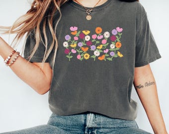 Piano Flowers Shirt | Surprise Songs Flowers Comfort Colors Oversized T-Shirt | Subtle Tay Shirt | Fan Gift | Concert