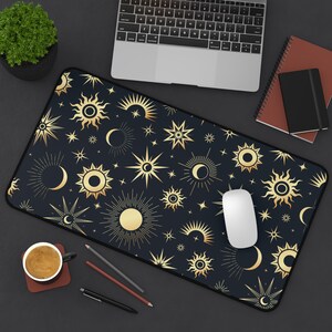 Cottagecore Desk Mat Celestial Cute Desk Mat Aesthetic Deskmat Top Selling Item Cubicle Decor Large Mouse Pad Whimsigoth Aesthetic Dorm Gift