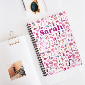 Swifty Journal Spiral Notebook Eras Swifty Stocking Stuffer Taylor Concert Ruled Notebook Christmas Gift for Teenager Custom Eras Notebook