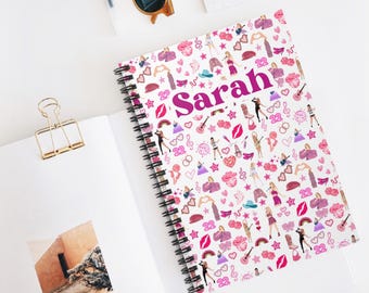 Swifty Journal Spiral Notebook Eras Swifty Stocking Stuffer Taylor Concert Ruled Notebook Christmas Gift for Teenager Custom Eras Notebook