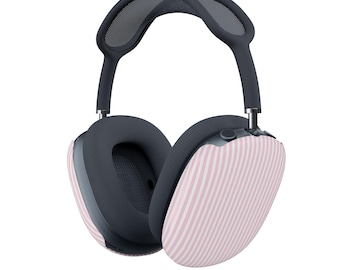 Fundas para AirPods Max con rayas rosas, estilo retro vintage Y2K, collage, pegatinas retro para gamers, accesorios para AirPods Max con diseño retro de anime.