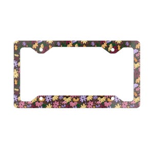 Surprise Song Piano Floral License Plate Frame Cute License Plate Frame Aesthetic Car Decor Acoustic Set Top Trending Teenage Girl Gifts