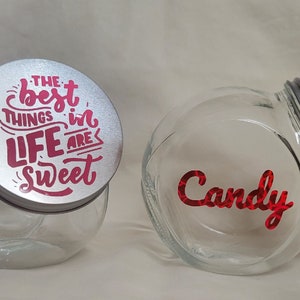 Glass Candy Jar