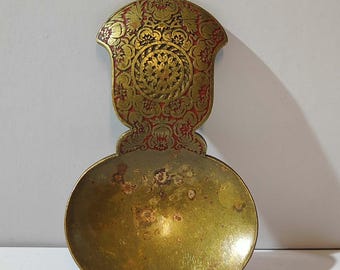 Vintage Kinco Brass Tea Caddy Spoon Souvenir