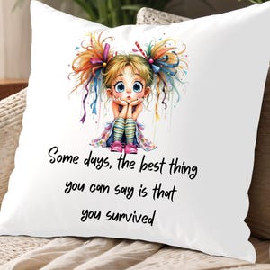 Almohada con cita sarcástica, cojín decorativo para el hogar, almohada cuadrada decorativa con inserto, regalo divertido para amigos, almohada cuadrada de poliéster hilado