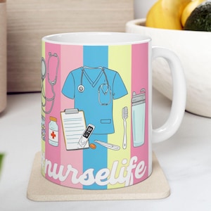 Nurse Life Coffee Mug: RN Gift, Medical Professional Present