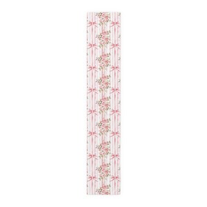 Pink Roses Table Runner: Shabby Chic Cottagecore Dining Decor (16x90 Cotton or Poly Blend) image 3