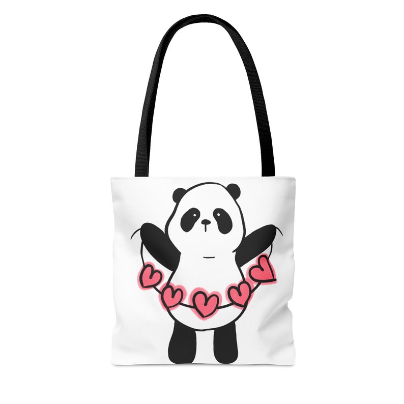 SUNFYCN Cute Panda Canvas Tote Bag - 'Always Be Yourself Unless You Can Be Panda', Reusable Shopping Bag - View #5