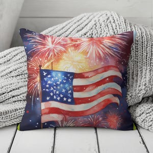 American Flag Pillow Cover: Reversible Patriotic Home Decor
