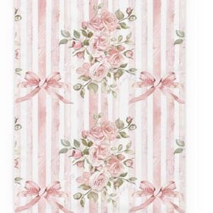 Pink Roses Table Runner: Shabby Chic Cottagecore Dining Decor (16x90 Cotton or Poly Blend) image 2