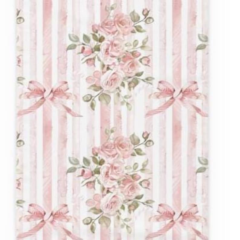 Pink Roses Table Runner: Shabby Chic Cottagecore Dining Decor (16x90 Cotton or Poly Blend) image 2
