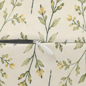 Cuscino lombare con patchwork floreale giallo / Cuscino decorativo in stile cottagecore immagine 4