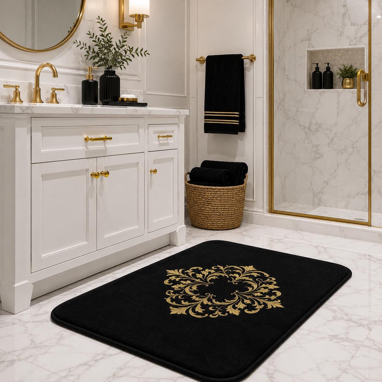 Versace Bathroom Rug - Etsy