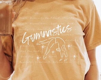 Comfort Colors Gymnastics T-Shirt: Gymnast Gift, Unisex Tee
