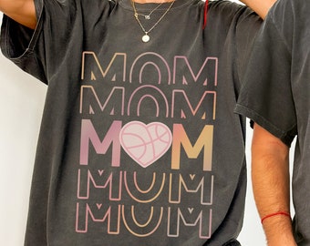 Basketball mom t-shirts, mother's day gift, comfort color t shirts, great gift for friends, basketball mom, mama t shirts, birthday gift,