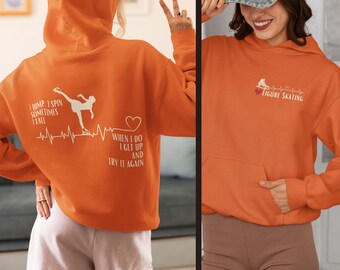 Figure Skating Sweatshirt: Love Ice Skating Pullover, Skater Gift
