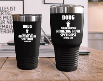 Personalized HVAC Specialist Tumbler: Funny Gag Gift