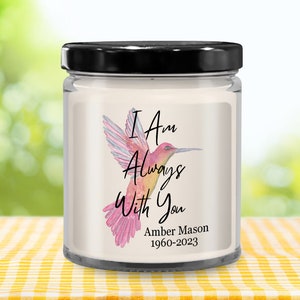 Personalized hummingbird gifts, remembering mom who passed away gift, condolences gift, as I sit in heaven, loss of parent, grieving friend image 10