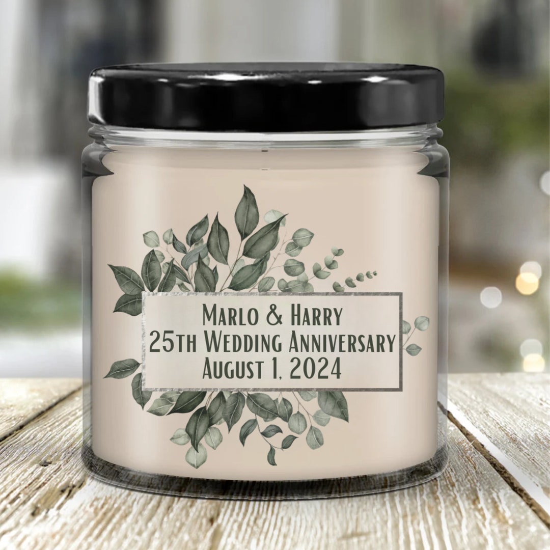 25th Wedding Anniversary Gifts Husband Wife Personalized Silver 25