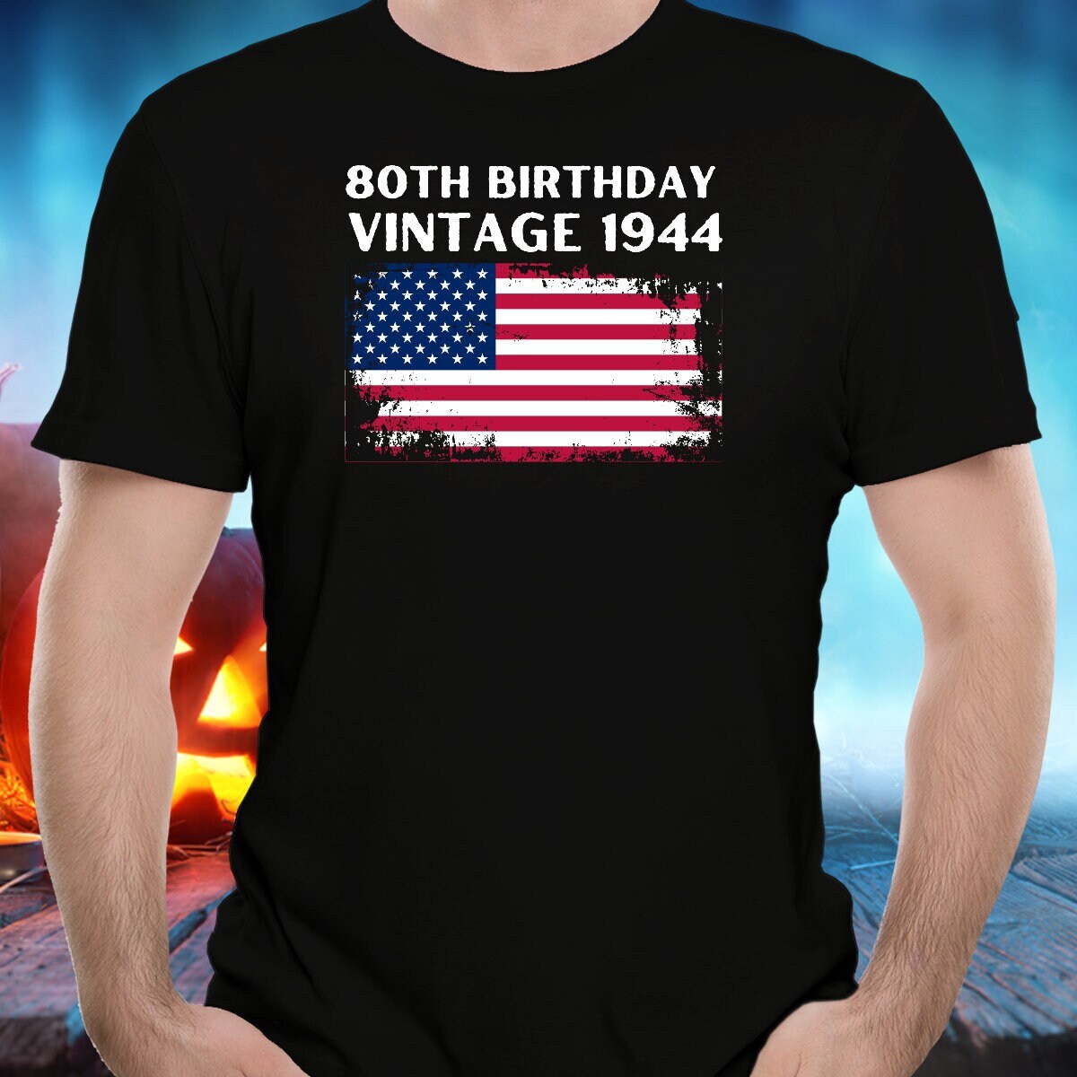 80th Birthday Gift Vintage Usa Flag 1939 T-Shirt Design 80th Birthday Gift Vintage Usa Flag 1939 T-Shirt Design
