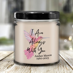 Personalized hummingbird gifts, remembering mom who passed away gift, condolences gift, as I sit in heaven, loss of parent, grieving friend image 7
