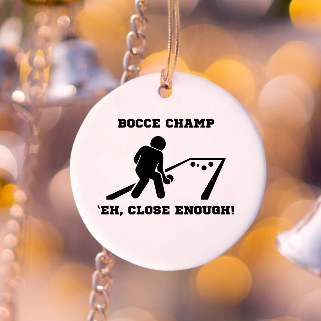 Bocce Ball Gifts for Men Women Funny Ornament Present for Bocce Player