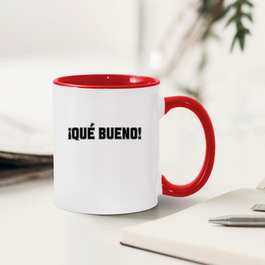 Que Bueno Gifts Coffee Mug Tea Cup Spanish Saying Excellent 