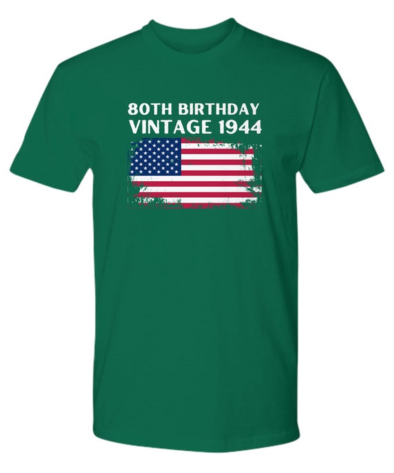 80th Birthday Gift Vintage Usa Flag 1939 T-Shirt Design 80th Birthday Gift Vintage Usa Flag 1939 T-Shirt Design