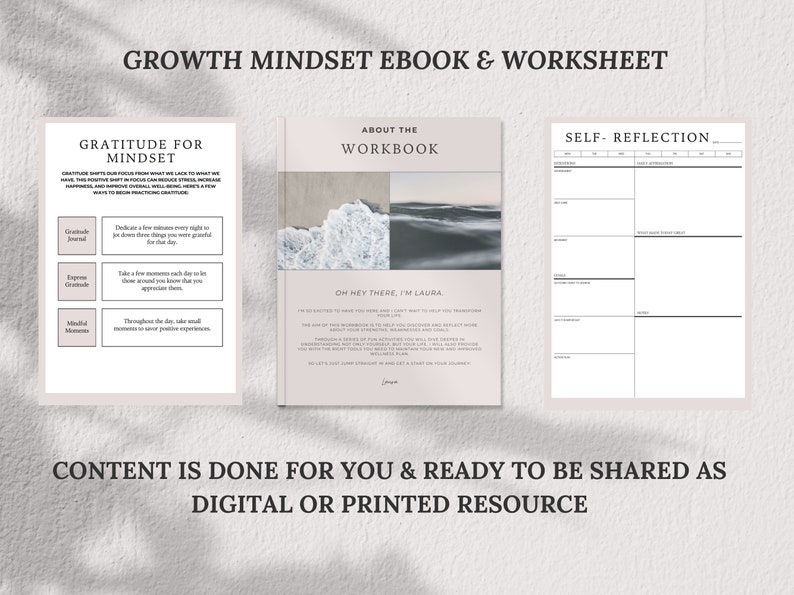 Life Coach Ebook, Growth Mindset Coaching Ebook, Therapist Template ...
