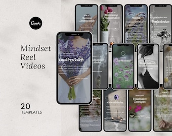 Mindset Coach Instagram Reels, Life Coach Template, Mindset Coach Social Media Post, Mental Health Coach, Spiritual Women Faceless Reel
