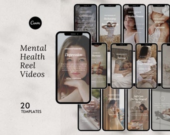 Therapist Instagram Reels, Mental Health Template, Depression Social Media, Anxiety Coach, Grief & Loss, Counseling Template, TikTok