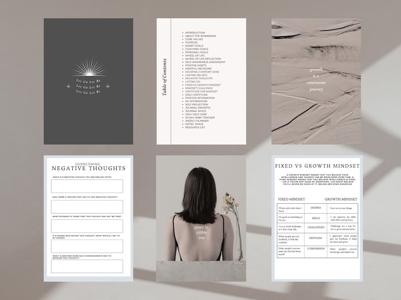 Mindset Coaching Template Mental Health Ebook Template Therapist