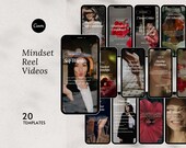 Mindset Instagram Reels, Motivational Reels, Life Coach Template, Mental Health Social Media, Self Love Template,  Therapist Template IG