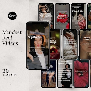 Mindset Coach Reels, Mindset Instagram, Self Love Template, Self Worth Confidence Reels, Mental Health Social Media, Therapist Template