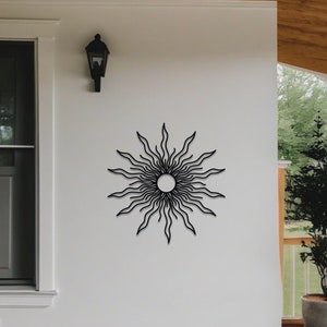 Decorative Sun Metal Sign • Metal Sun Sign • Astrology Sign