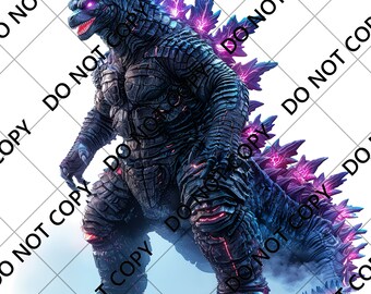 Premium Kaiju Vector File,  Layered & Grouped by Color, Ready For DTF, DTG, Sublimation Printing, Monster png for shirts, svg, png, jpeg