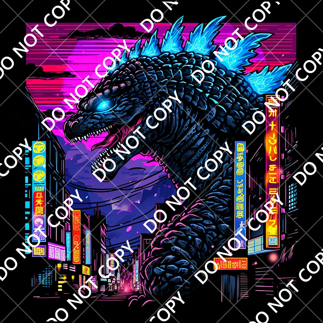 Godzilla Atomic Breath Vector Art Digital Download Godzilla Roaring SVG ...