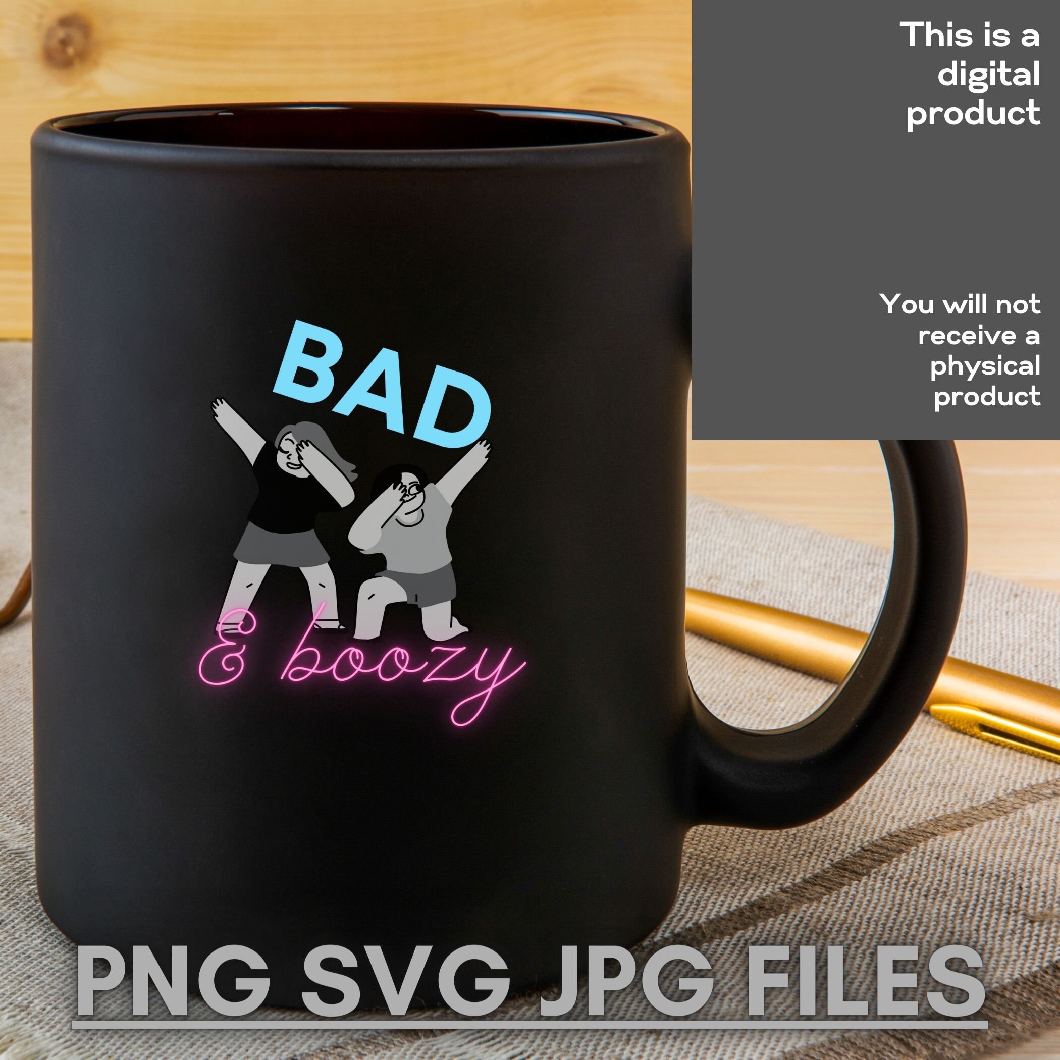 Bad and Boozy Bundle Png, Jpg, Svg - Etsy