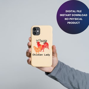 Crazy Chicken Lady, Sublimation Design, Barn Wood, Sublimation, Transfer, Clipart  PNG, SVG, JPG
