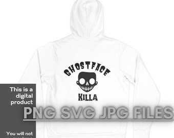 Ghostface Killa, Spooky Halloween, Png, Svg, Jpg Bundle