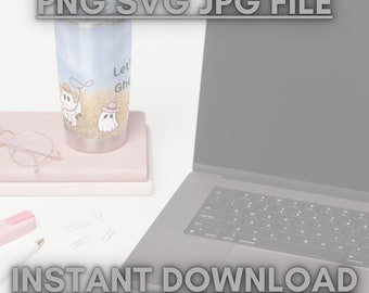 Let's Go Ghouls Halloween Tumbler Wrap, png, svg und jpg