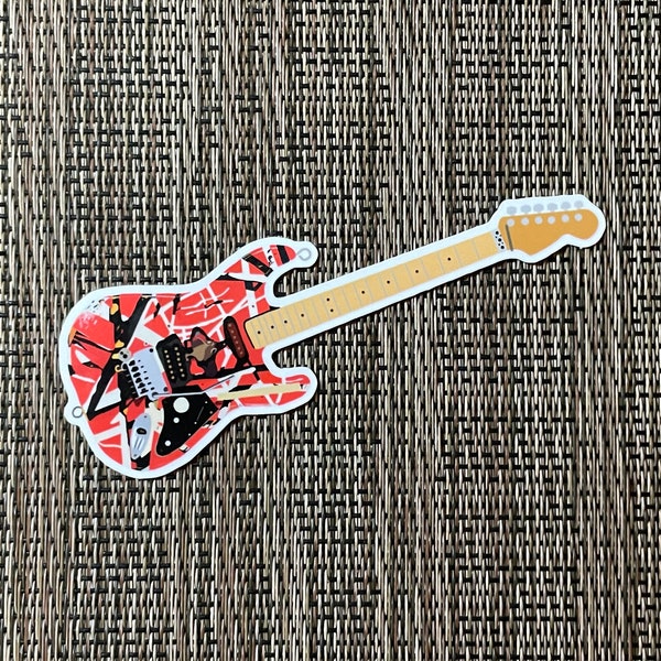 Van Halen Inspired Guitar Sticker