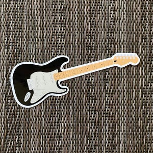 Stratocaster Style Guitar Sticker