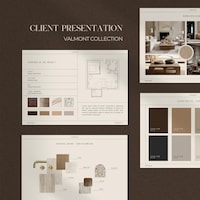 Interior Design Presentation Template - Editable Canva and Powerpoint ...