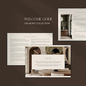 Interior Design Welcome Guide Template | Interior Design Welcome Packet | New Client | Invoice & Receipt | Canva Template | Adobe Indesign