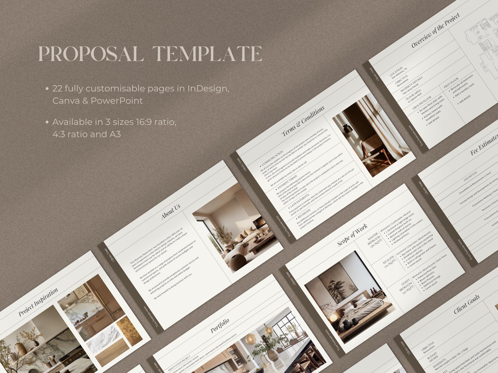Interior Design Bundle | Investment Guide | Interior Design Proposal ...